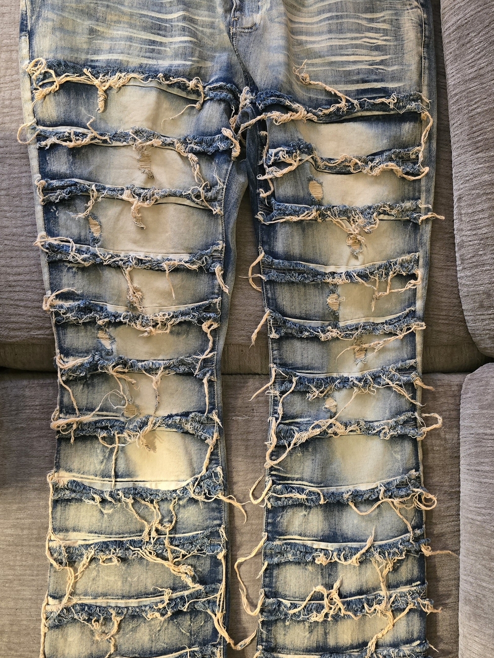 Distressed Blue Women's Ripped Jeans